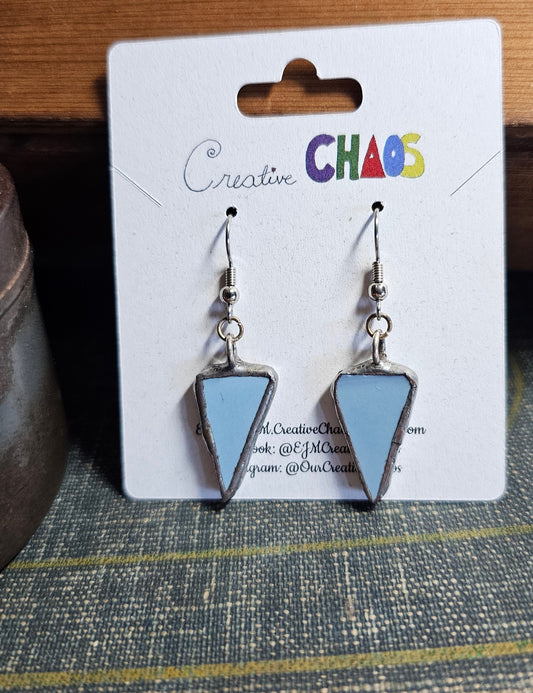 Broken China Earrings (Pale/Grey Blue)